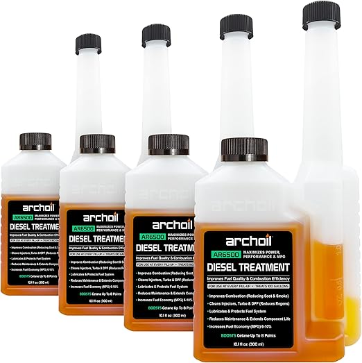 Archoil AR6500 Diesel Treatment (10.1 oz) - Four Pack - Treats 400 Gallons - Additive for All Diesel Vehicles…