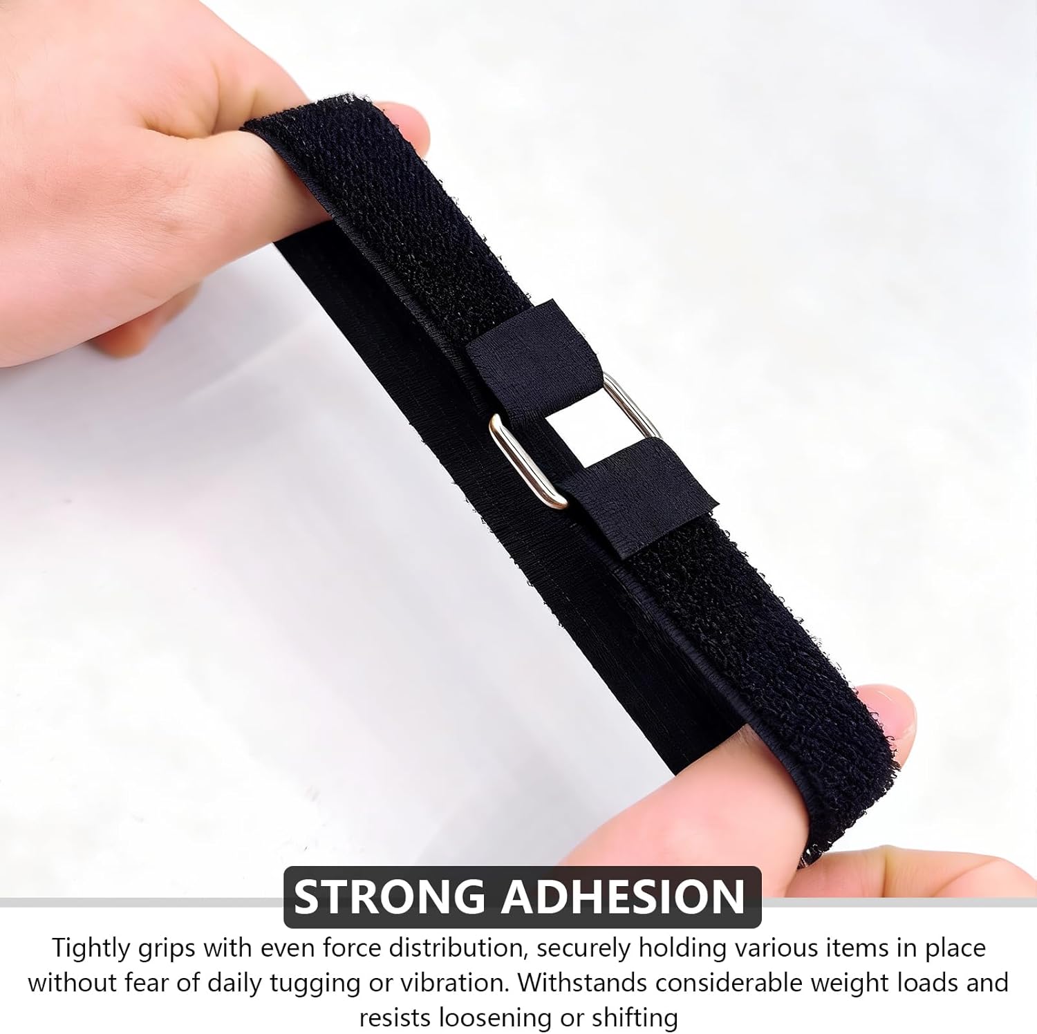Cable Strap, Cut-to-Length Cable Straps, Hook and Loop Straps, Reusable Cable Ties for Organizing, Securing & Bundling (Black, 1Inch, 16.4FT, 25Buckles)