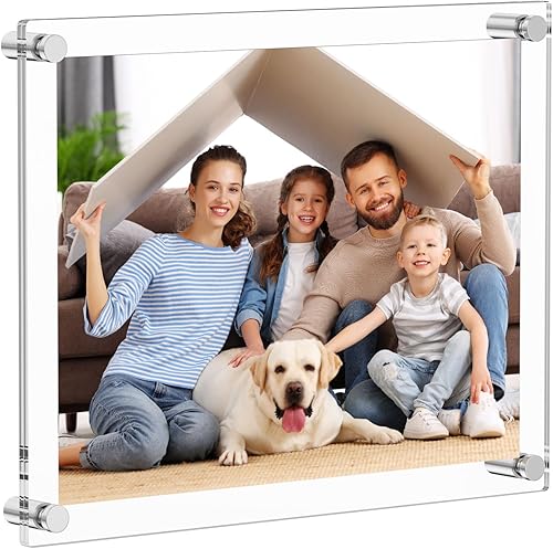 Aitee Marco de fotos acrílico de 16 x 20 pulgadas, marco de fotos acrílico transparente para pared, marco de fotos sin marco, marcos cuadrados Aitee Marco de fotos acrílico de 16 x 20 pulgadas, marco de fotos acrílico transparente para pared, marco de fotos sin marco, marcos cuadrados