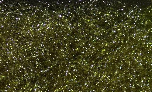 Miniatura 6 de Hareline Fly Tying Ice Dub – Flashy Synthetic Dubbing for Nymphs, Streamers, Steelhead & Salmon Flies Cobre,Martín pescador azul,MINNOW BELLY,Marrón