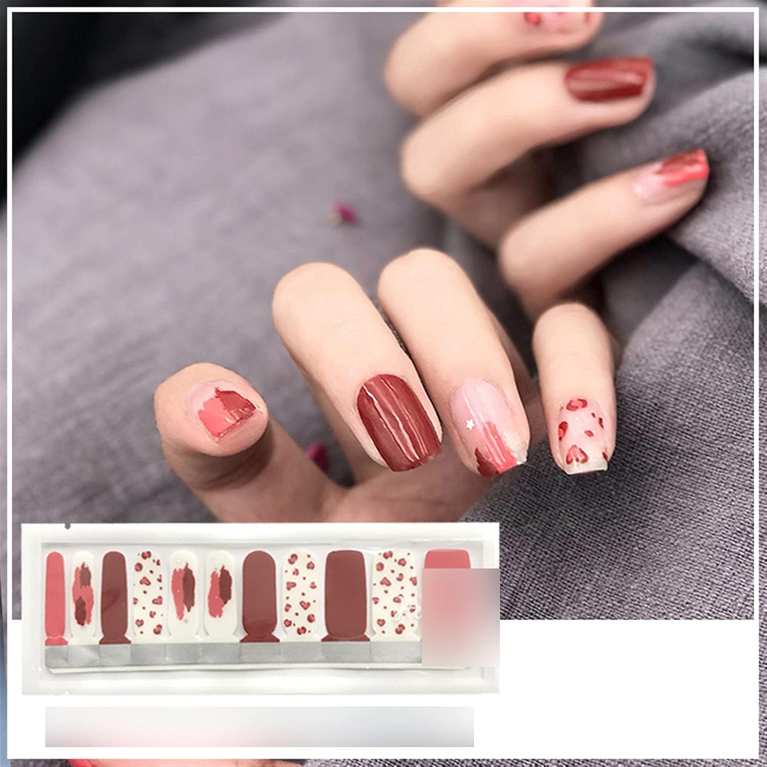 DFGJ Nail Stickers, Waterproof Nail Stickers Full Stickers,Creative Stickers, Environmentally Friendly Materials Can Be Given As Gift Graduation Gift (Color : 1): Home & Kitchen