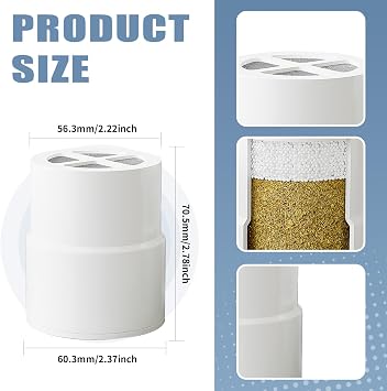 Shower Head Filter Replacement Compatible with Jolie, Mist&aguacero,3-Pack