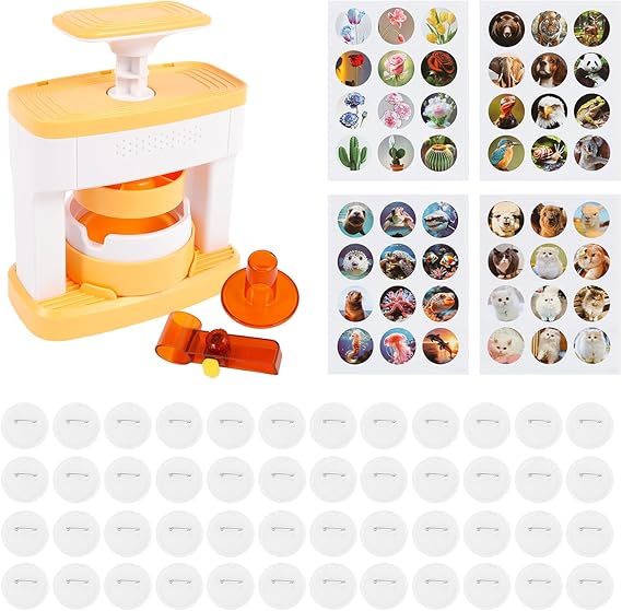 Button Maker Machine, Badge Maker Machine, Solid Pin Maker Versatile ...