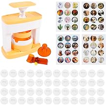 Button Maker Machine, 55mm DIY Badge Punch Press Set with 48 Button Parts and Circle Cutter, Ideal DIY Round Pin Maker Machine Kit for Crafting Projects