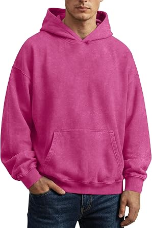 Oversized Hoodies For Men Acid Wash Sweatshirt Vintage Cotton Pullover Tops