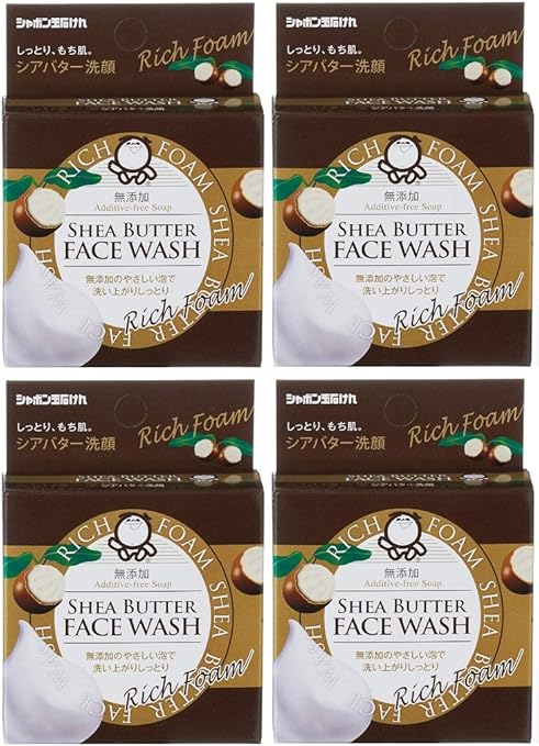 Amazon まとめ買い シャボン玉 シアバター洗顔 60g 4個 シャボン玉石けん 洗顔せっけん 通販