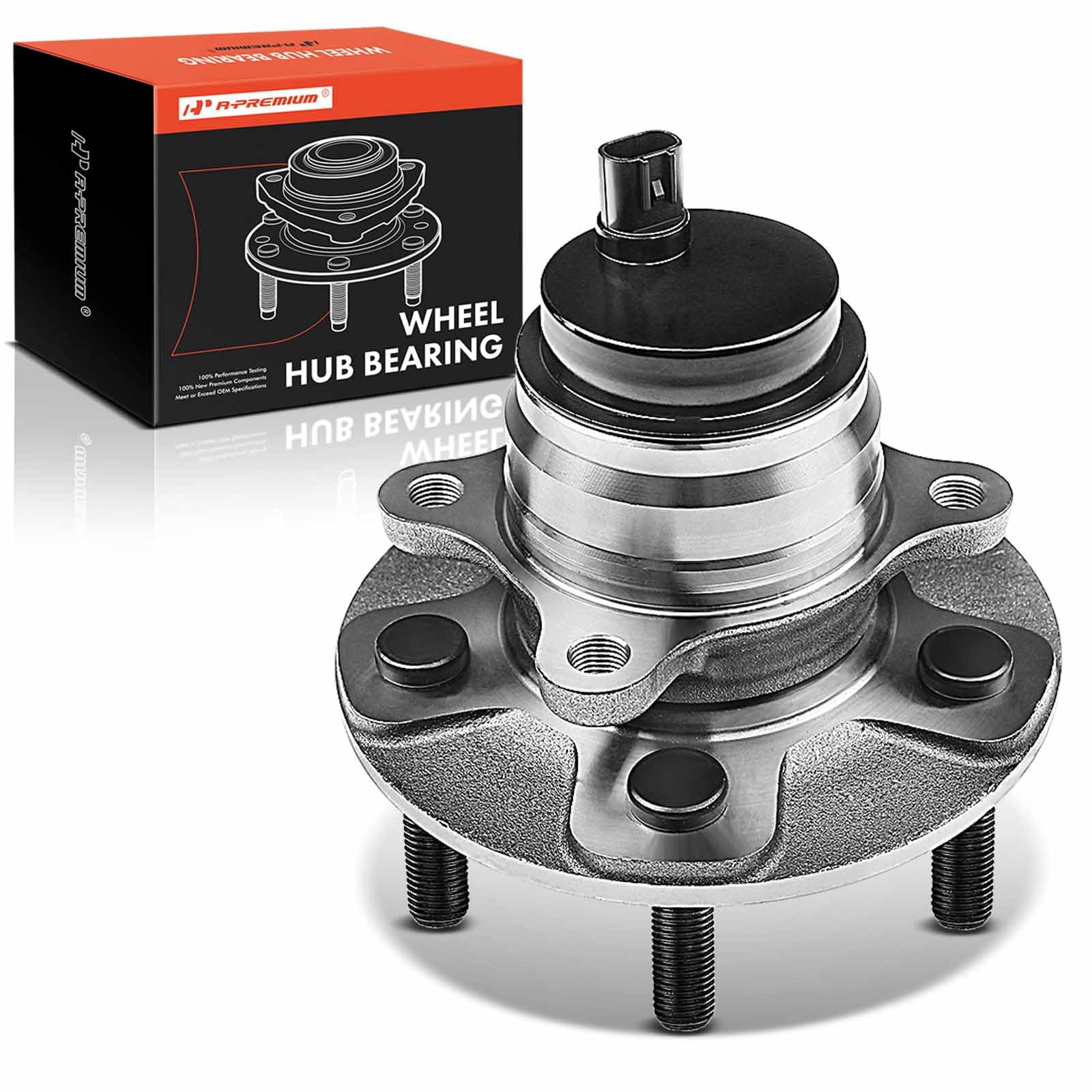 A-Premium Front Right Wheel Bearing and Hub Assembly with ABS & 5-Lug Compatible with Lexus LS460 2007-2017, RWD Only