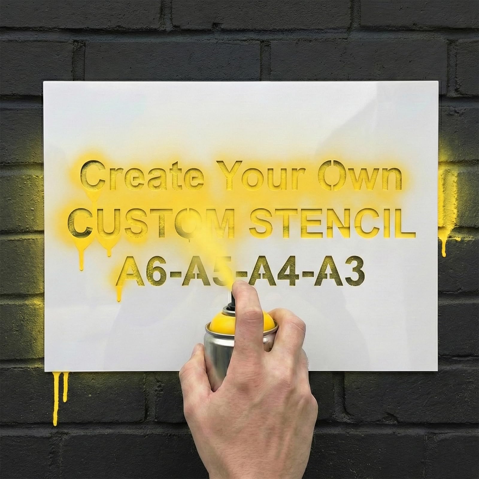 Custom Stencils for Spray Painting, Personalized Reusable Text Template for Signs, Wood, Wall, Floor & Logo, Professional Lettering for Address -
