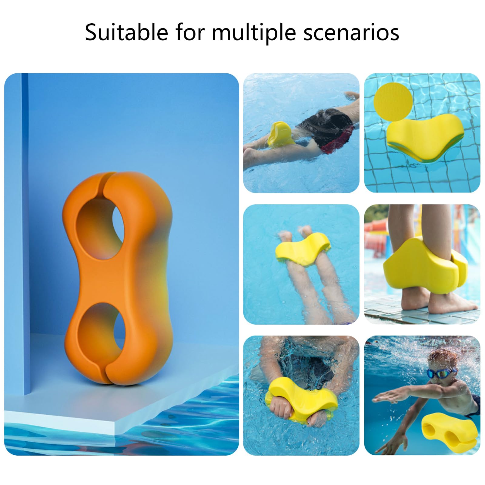 Pull Buoys - Galleggiante per bambini e adulti, correggendo le posture di nuoto, galleggiante, strumento di aiuto per allenatore