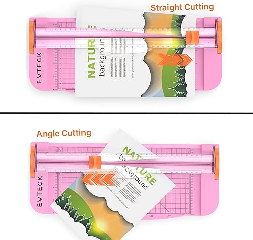 Miniatura 4 de Evteck Cortador de Papel de 12 Pulgadas Recortador de Papel Deslizante Suministros de Manualidades para Álbumes de Recortes para Vinilo A4 Fotos