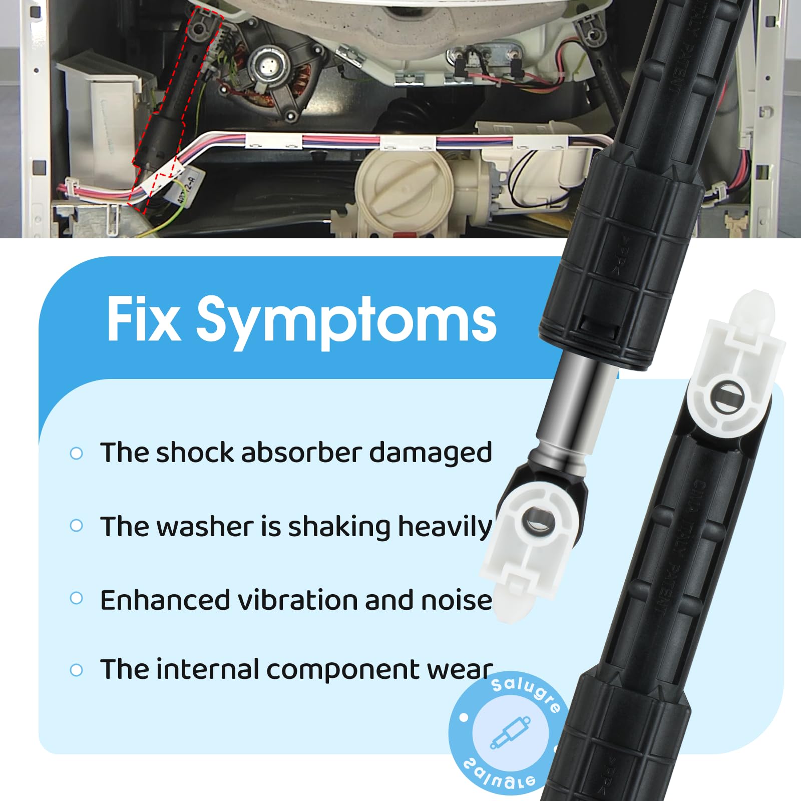 Amazon.com: OEM W10822553 8182812 Washer Shock Absorber 4-Pack