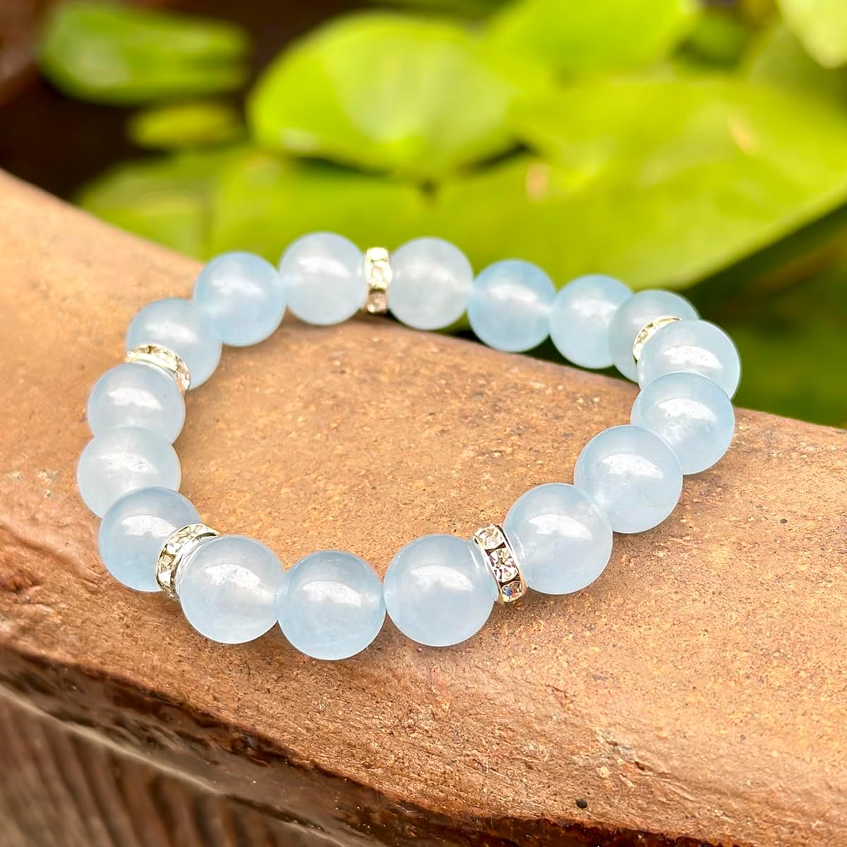 Healing Bracelet For Women Anxiety Crystal Bracelet Chakra Beaded Bracelets Rose Quartz Crystals And Healing Stones Yoga Bead Bracelet Calming Stretch Bracelet Stress Relief Gifts For Women - Image 2