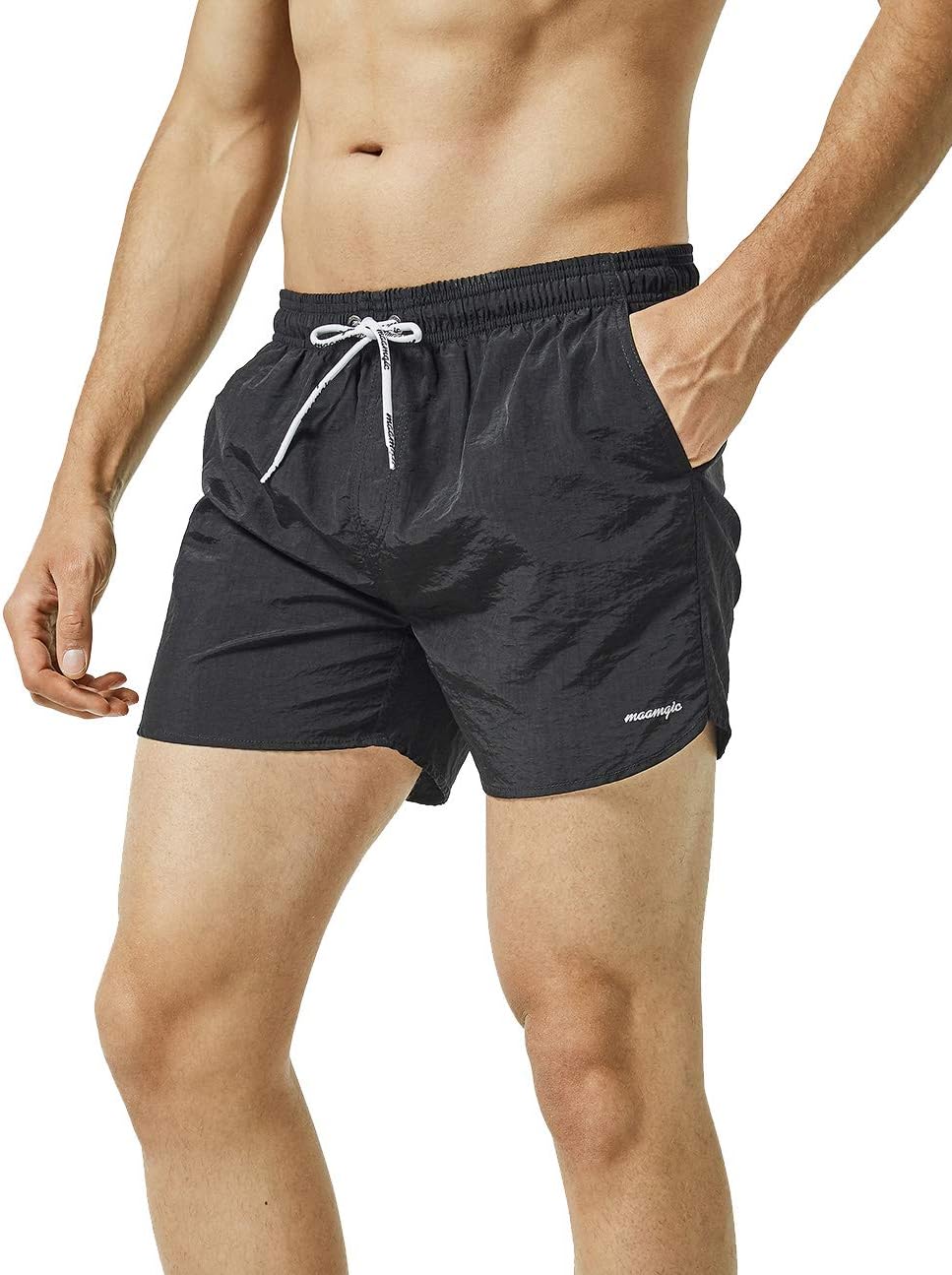 Mens Swim Trunks 5" with Mesh Lining Quick Dry Bathing Suits for Men Swim Shorts Swimwear