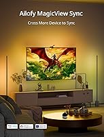 Vista 6 de Ailofy Smart TV LED Backlight with Camera for 40-50 inch Screens, 7.87ft LED Strip Lights Sync to Screen& Music, Color Changing Lights for TV