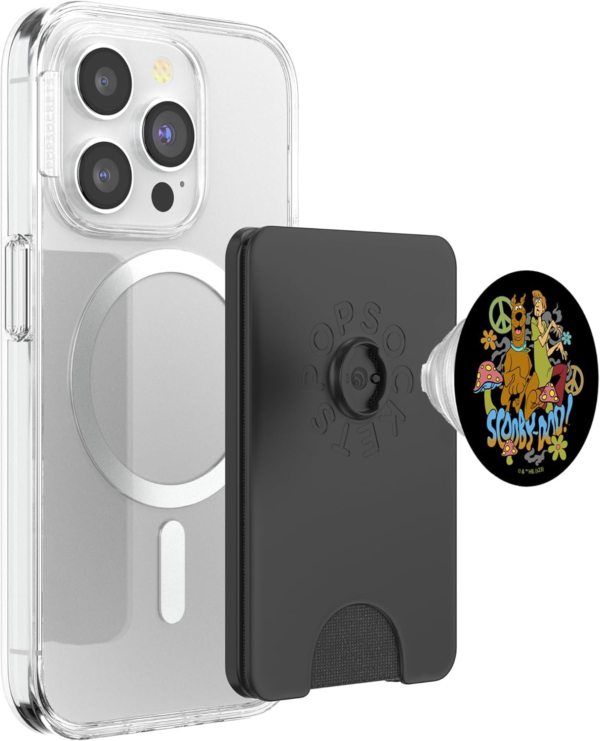 Scooby-Doo Shaggy & Scooby Vintage Hippie Trip PopSockets PopWallet for MagSafe