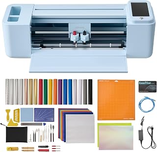 VEVOR Plotter de Corte de Vinilo de 305mm con Kit de Herramientas, Materiales, Control por Pantalla Táctil, Máquina Cortadora Multifuncional Compatible con Android iOS Mac Windows para Papel Bricolaje