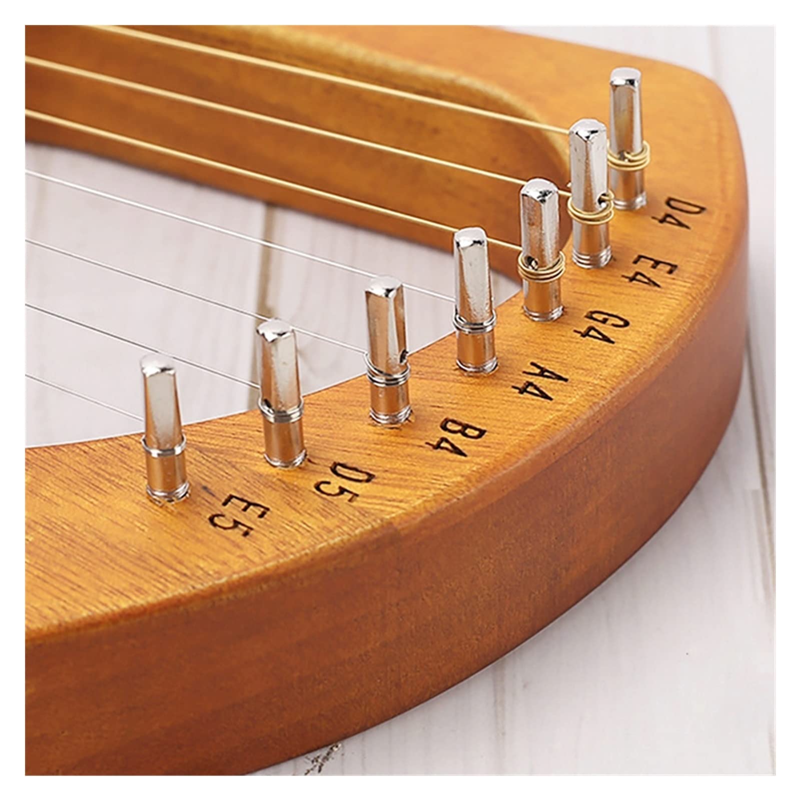 TSTS Lyre Instrument 16 String Lyre Harp Mahagoni Lyre Harfe Mit Tuning-Schraubenschlüssel Für Kinder Und Erwachsene BBeginner Music Liebhaber