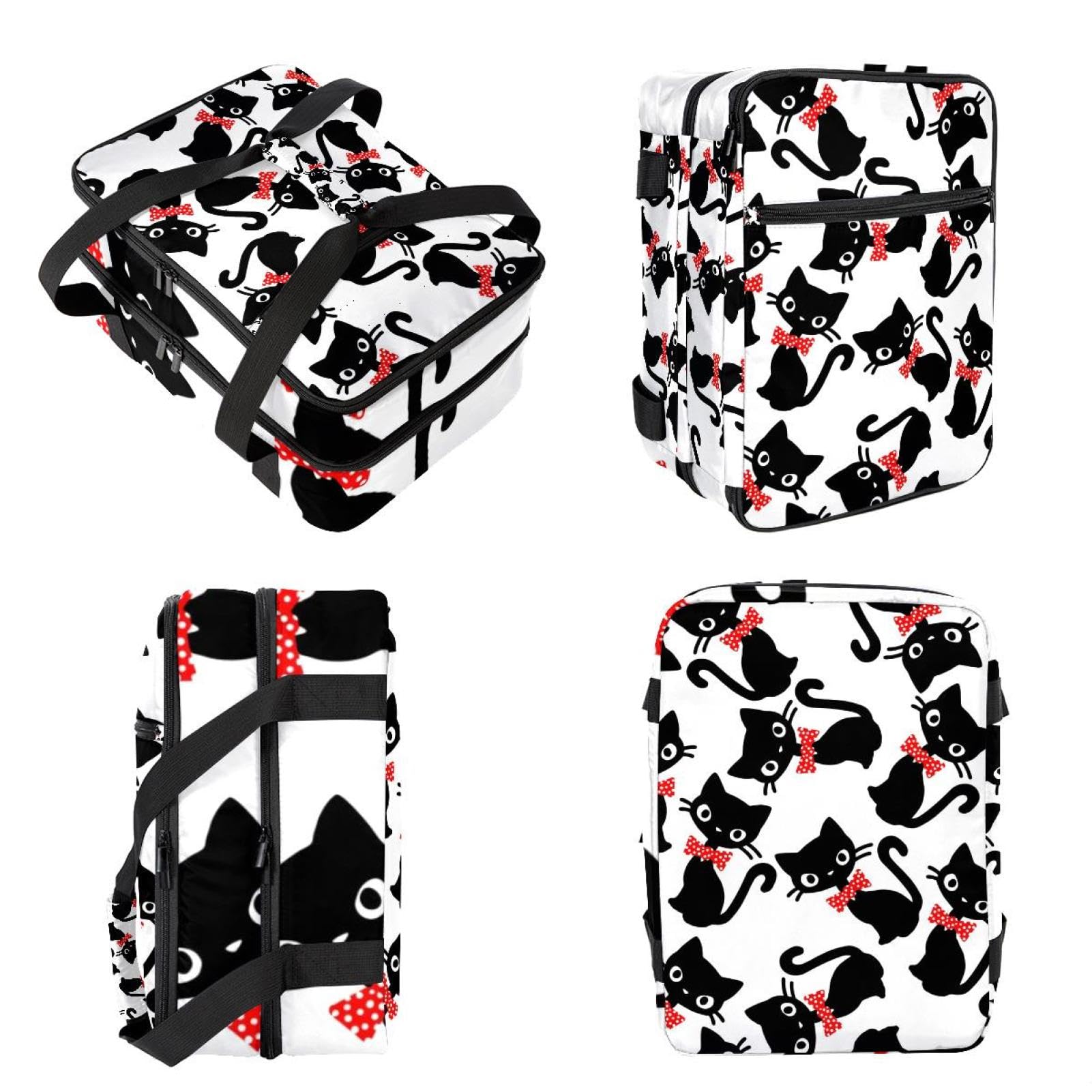 Grand sac à déjeuner isotherme pour homme et femme, double couche, étanche, étanche, réutilisable, sac fourre-tout pour le travail, l'école, le pique-nique, la plage, le camping, les voyages, motif