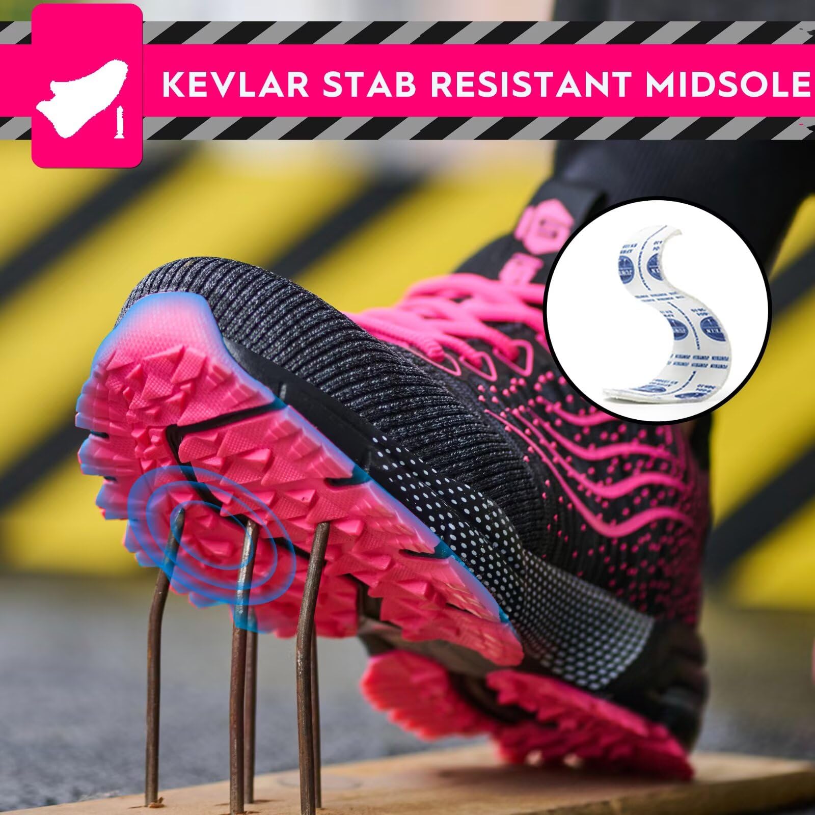 Scarpe Antinfortunistiche Uomo Donna Scarpe da Lavoro Leggere Traspiranti Scarpe da Cantiere con Punta in Acciaio