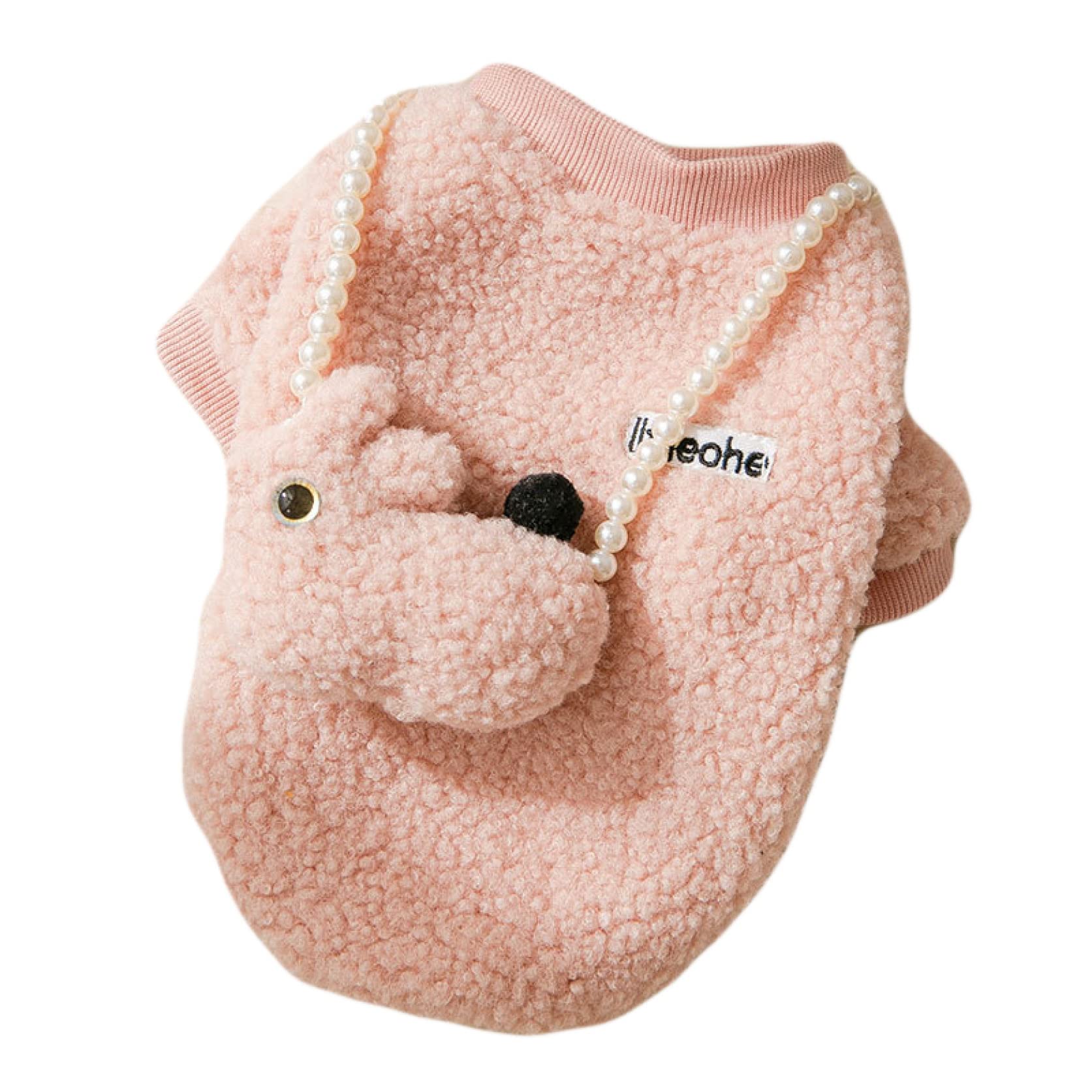 Autumn/Winter Outdoor Stylish Warm Vests Dog Cute Plus Thicken Two-Legged Shirt with Round Collar