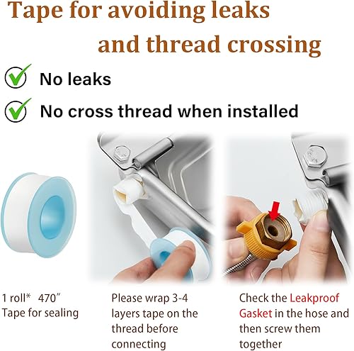 Miniatura 2 de Juego de 3 cuencos automáticos de agua potable para animales con válvula de flotador, kit de dispensador de agua de acero inoxidable, incluye