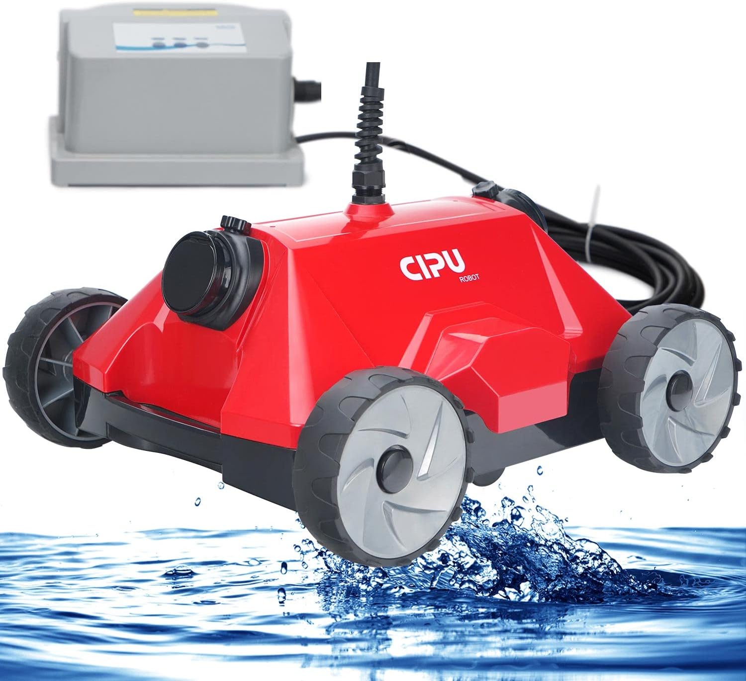 CIPU Robotic Cleaner for Swimming Pools with 2 Filter Bags