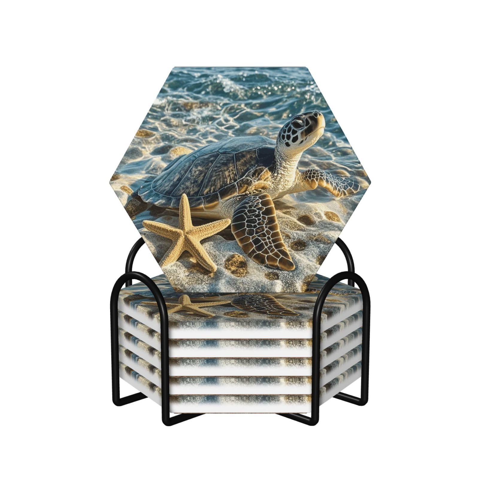 Dessous de verre pour protection de table lot de 6 céramique idée cadeau