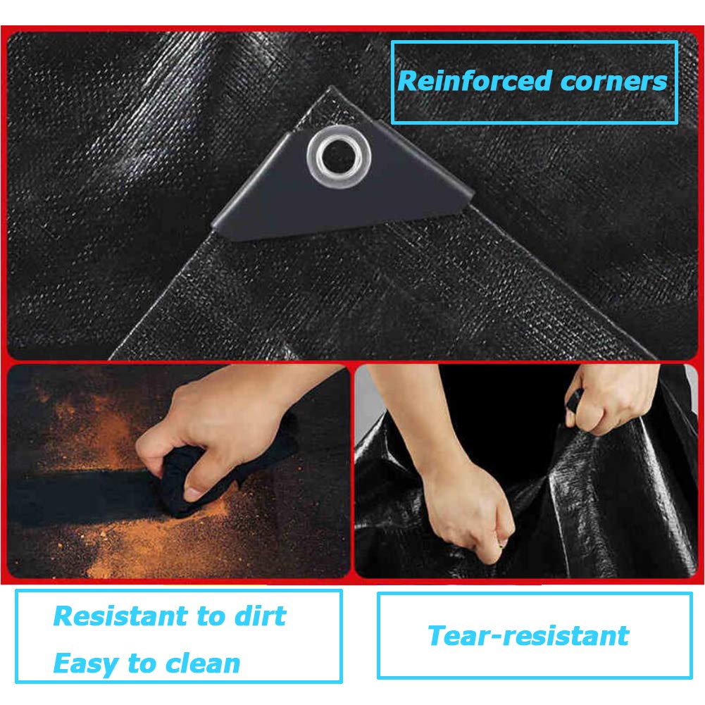 Bâche imperméable en polyéthylène pour protection solaire et chaleur idéale pour le camping en plein air et la tente