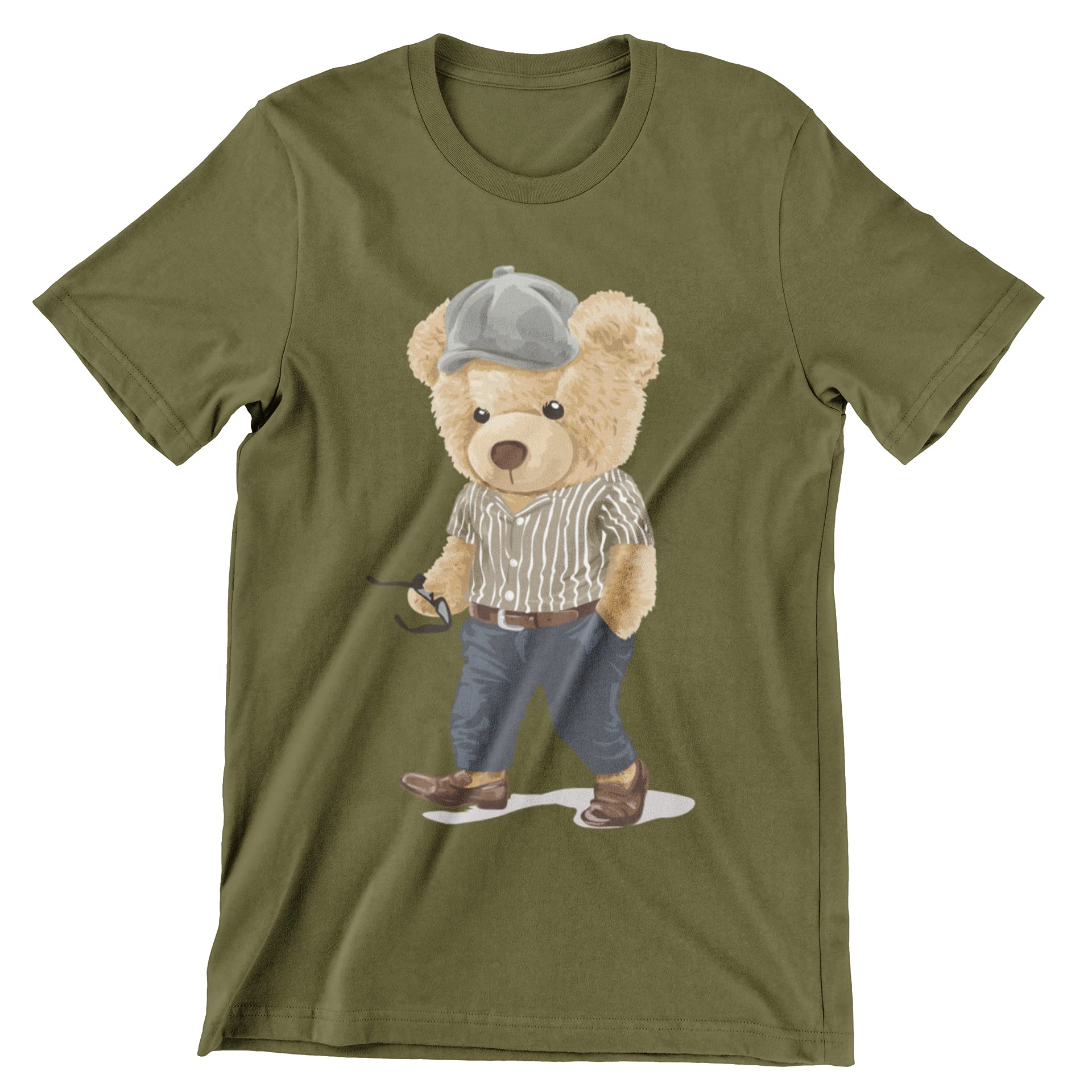 ETHIQSmart Teddy Unisex Short Sleeve T-Shirt - Casual Summer Classy Outfit | Graphic Fashion Tee Crew Neck Top Unisex T-Shirt