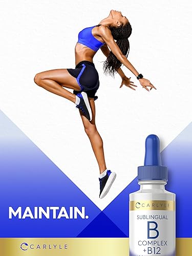 Miniatura 7 de Carlyle Complejo de vitamina B sublingual | con B12 | 2 onzas líquidas | Sabor a bayas | Suplemento vegetariano, sin OMG y sin gluten