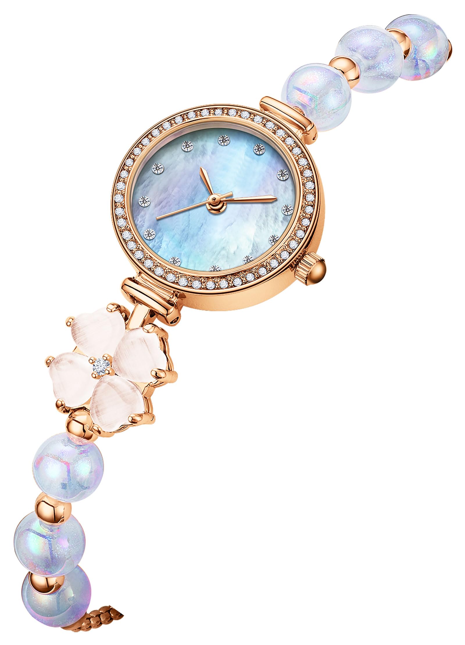 findtime Armbanduhr Damen Kinder Uhr Teenager Mädchen Buntfa