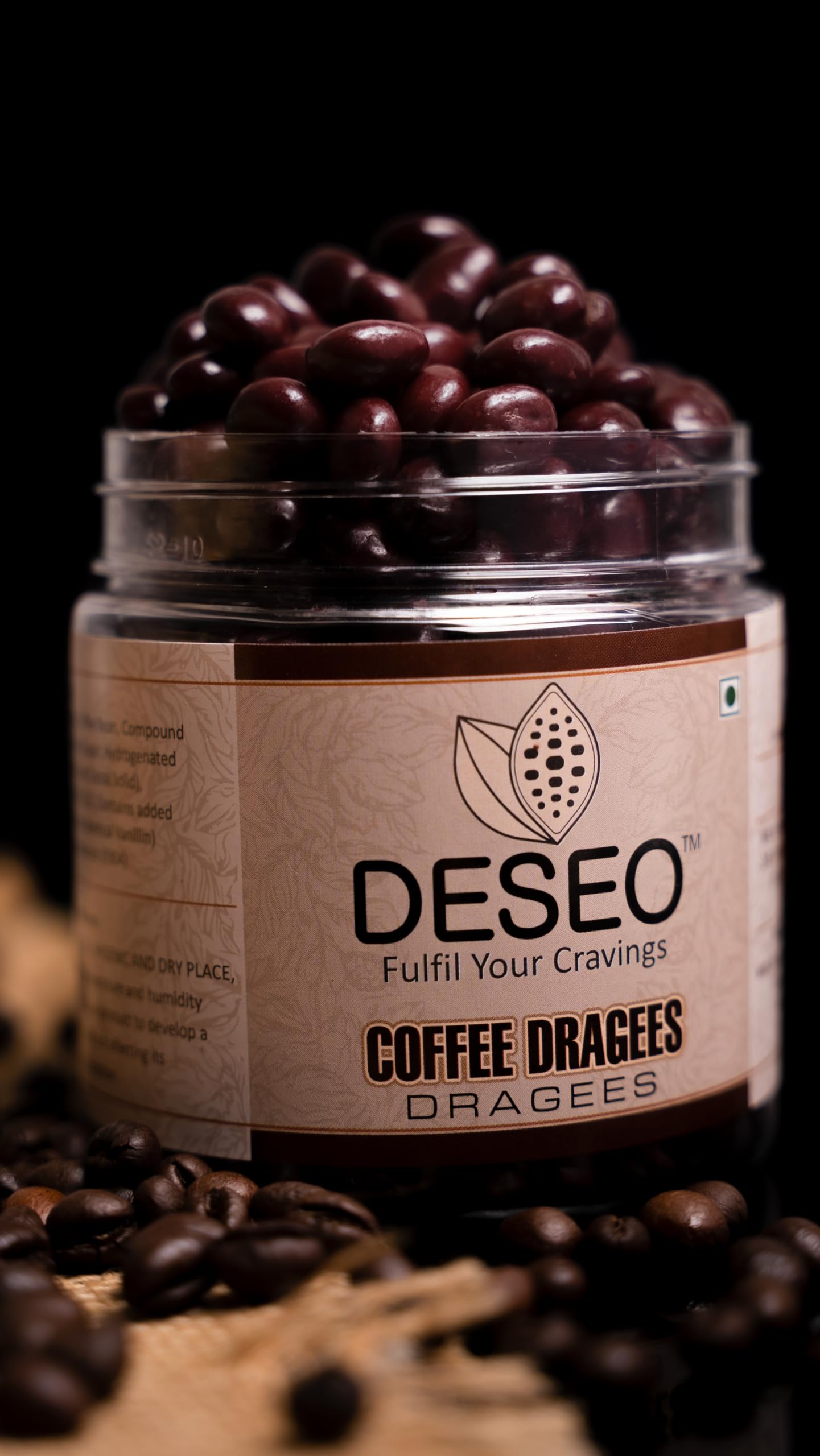 Coffee beans Dragees JAR (PACK OF 1, 180 GMS IN EACH JAR)