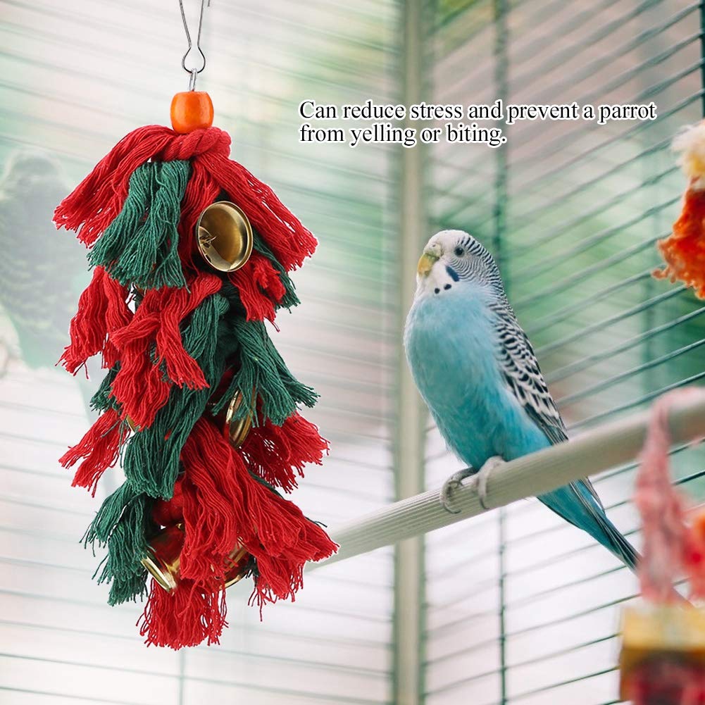 Sweet Feet & Beak Vogelseil-Spielzeug – 27,9 Cm, Buntes Kauspielzeug Für Papageien & Sittiche