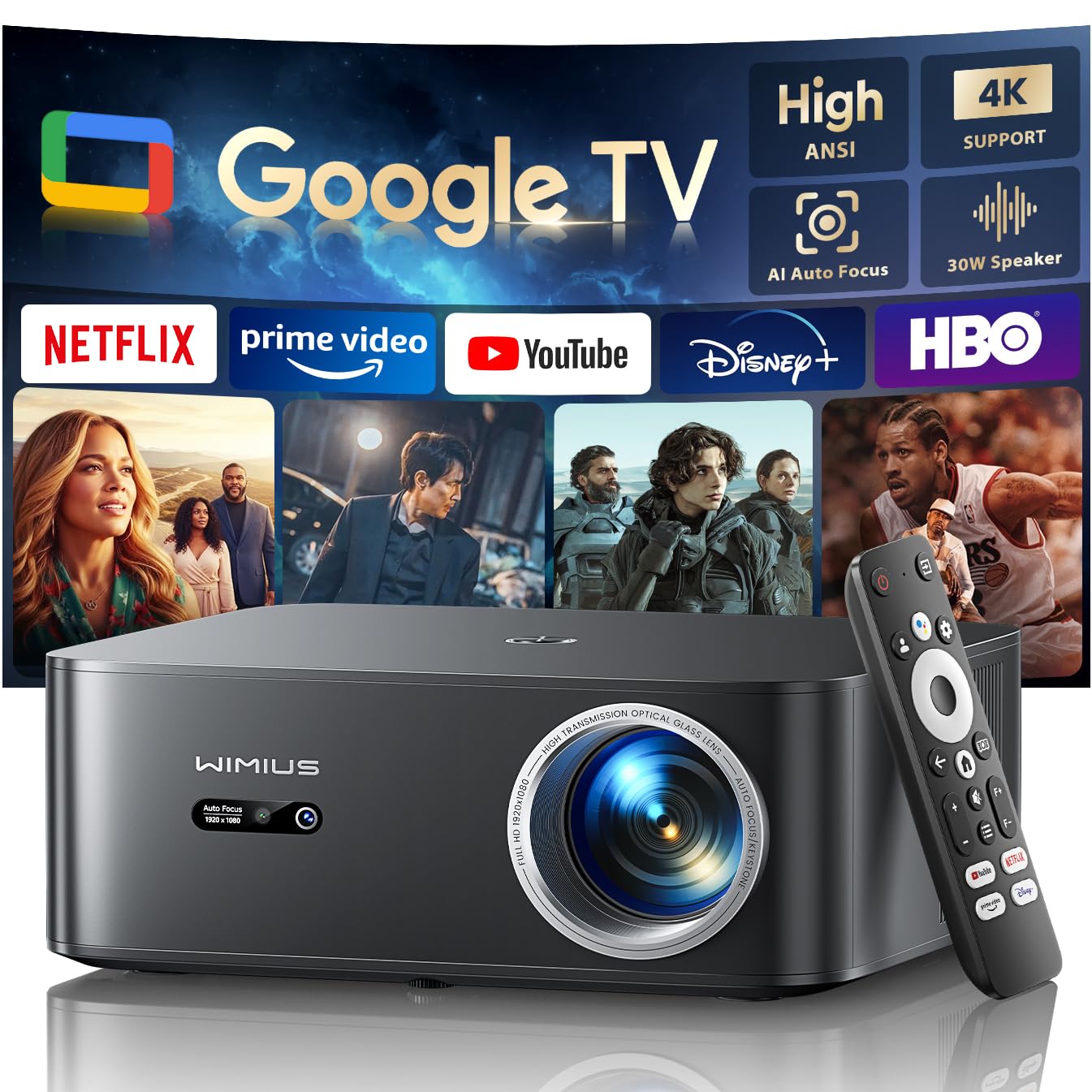 Amazon.com: 【Official Google TV/4K Supported 】Smart Projector