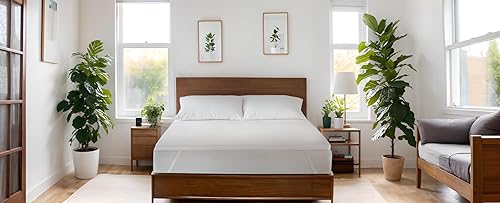 Miniatura 10 de HOOMIC Cubrecolchón de espuma viscoelástica de 4 pulgadas, infusión de gel refrescante de lavanda, funda de bambú extraíble, certificado