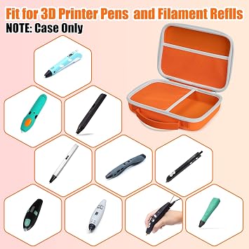 Hard Case for SCRIB3D P1 Advanced/3D Doodler 3D Pen/MYNT 3D Super 3D Pen/MYNT 3D Professional Printing 3D Pen/SCRIB3D Advanced 3D Printing Pen/3 Doodler Flow/MYNT 3D Pro,Travel Carrying Case(Box Only)