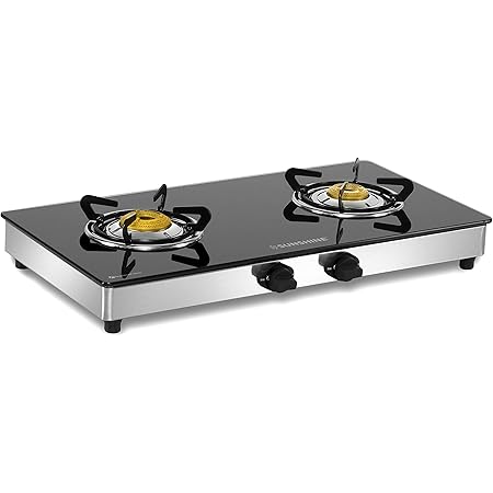 sunshine gas stove 2 burner glass top