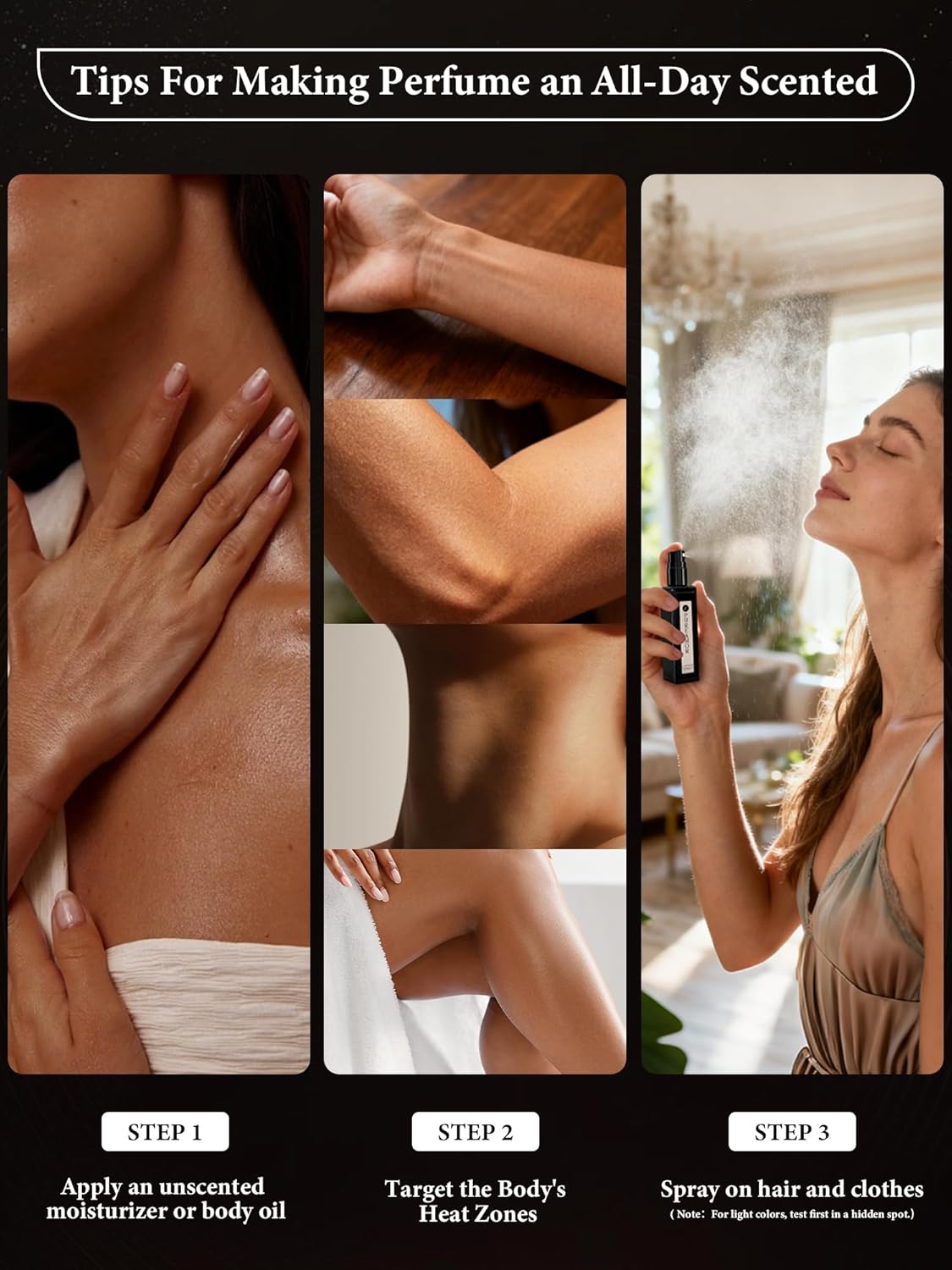 PUREAMOR Amber Vanilla Perfume for Women, Coffee Scented Fragrance with Warm Amber & Sweet Vanilla Notes, Long Lasting Extrait de Parfum, Advanced Fragrance Travel Size 0.7 oz Eau de Parfum Spray - Image 6