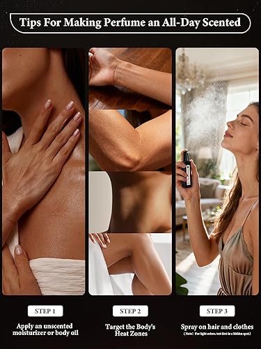 Miniatura 6 de PUREAMOR Perfume de Vainilla Ámbar para Mujeres, Fragancia con Aroma a Café con Notas Cálidas de Ámbar y Vainilla Dulce, Extrait de Parfum de Larga