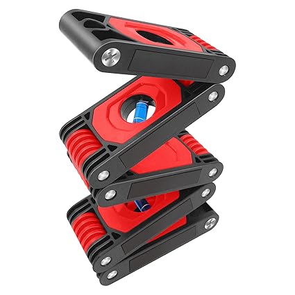 Multi-function foldable level tool - 28 Inches Multi-Angle Measuring Tool with 4 Level Bubbles, 180/90/45-Degree Bubbles for Measurement Woodworking, Fabricators, Carpenters