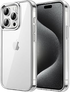 JETech Case for iPhone 15 Pro 6.1-Inch (NOT for iPhone 15 Pro Max 6.7-Inch), Non-Yellowing Shockproof Phone Bumper Cover, Anti-Scratch Clear Back (Clear)
