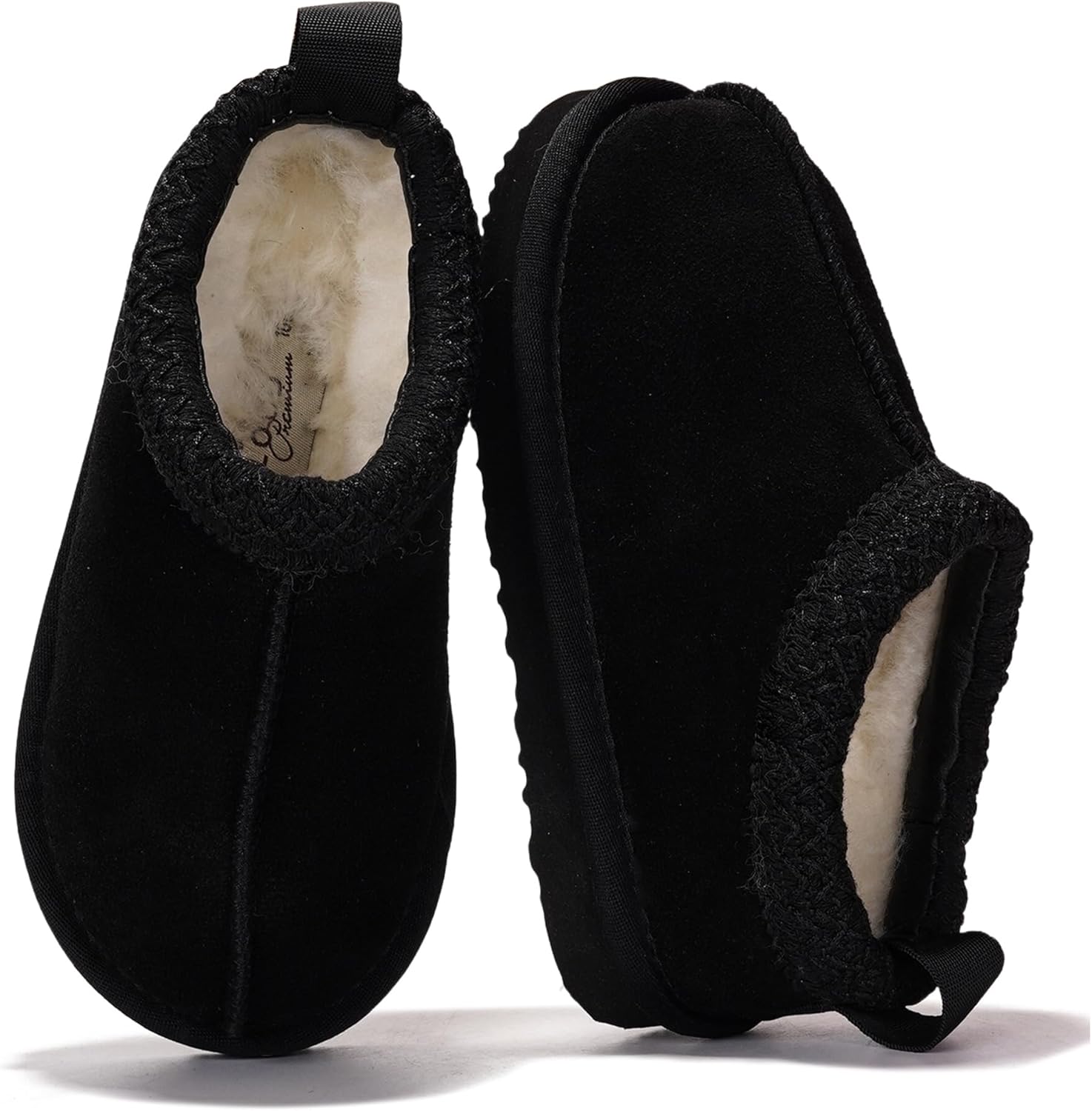 Project Cloud 100% Genuine Leather & Australian Shearling Slippers for Kids - Memory Foam Fuzzy & Non-Slip Fluffy Slippers Girls Footwear & Boys Footwear, Kids Unisex Shoes