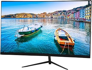 Monitor de Computador Ultra Fino HD 1920 X 1080 de 27 Polegadas, Monitor de Desktop Com Tela LCD, VGA, Interface Multimídia HD, para Equipamentos Industriais (plugue da ue)