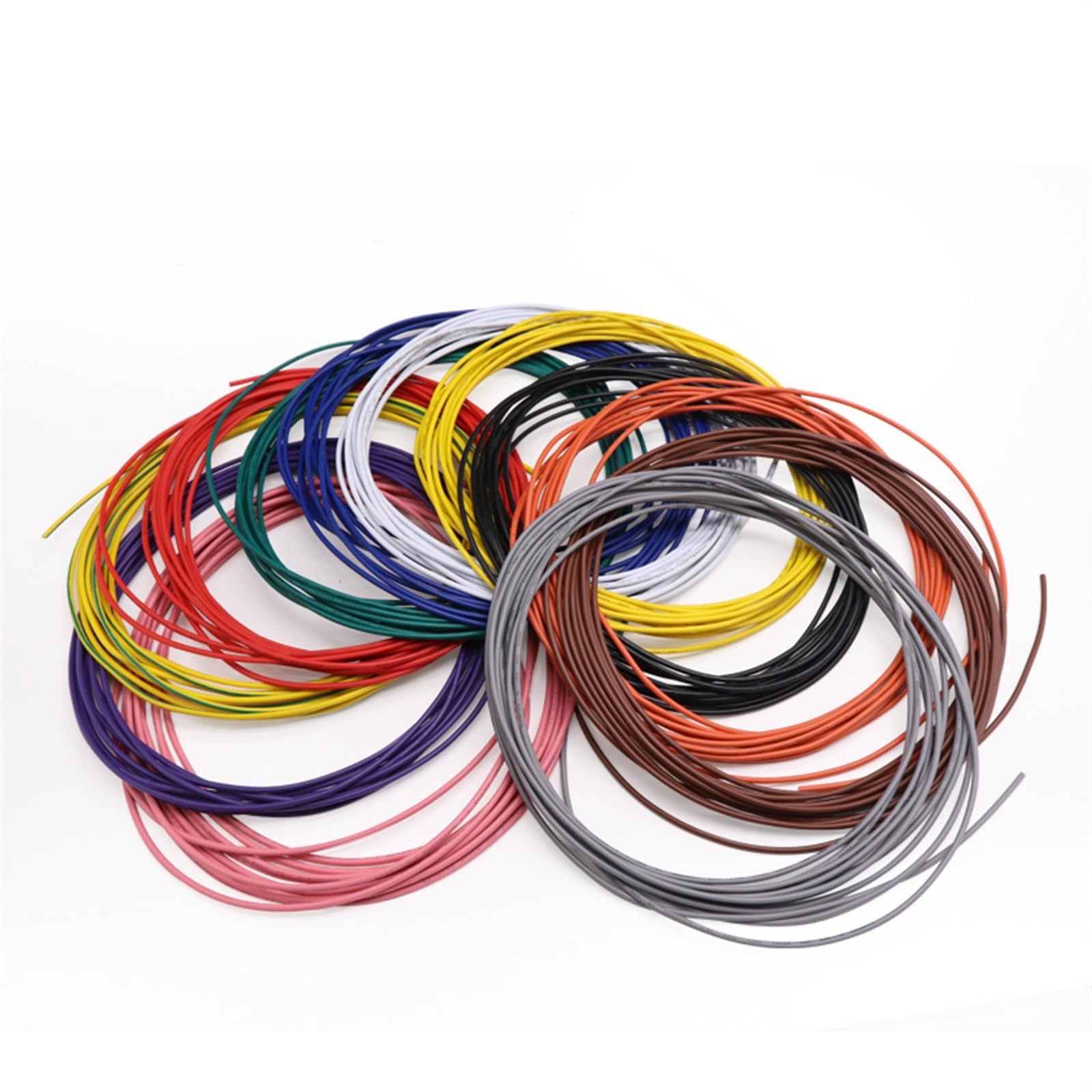 Hauptleitung Fest 2 Meter 5 Meter UL1015 Kupfer LED DIY Elektrokabel 600V 24AWG bis 8AWG Leitung isoliertes Lampenbeleuchtungskabel Verbinder Webstuhl (Color : Yellow Green, Size : 5 Meters 8AWG)