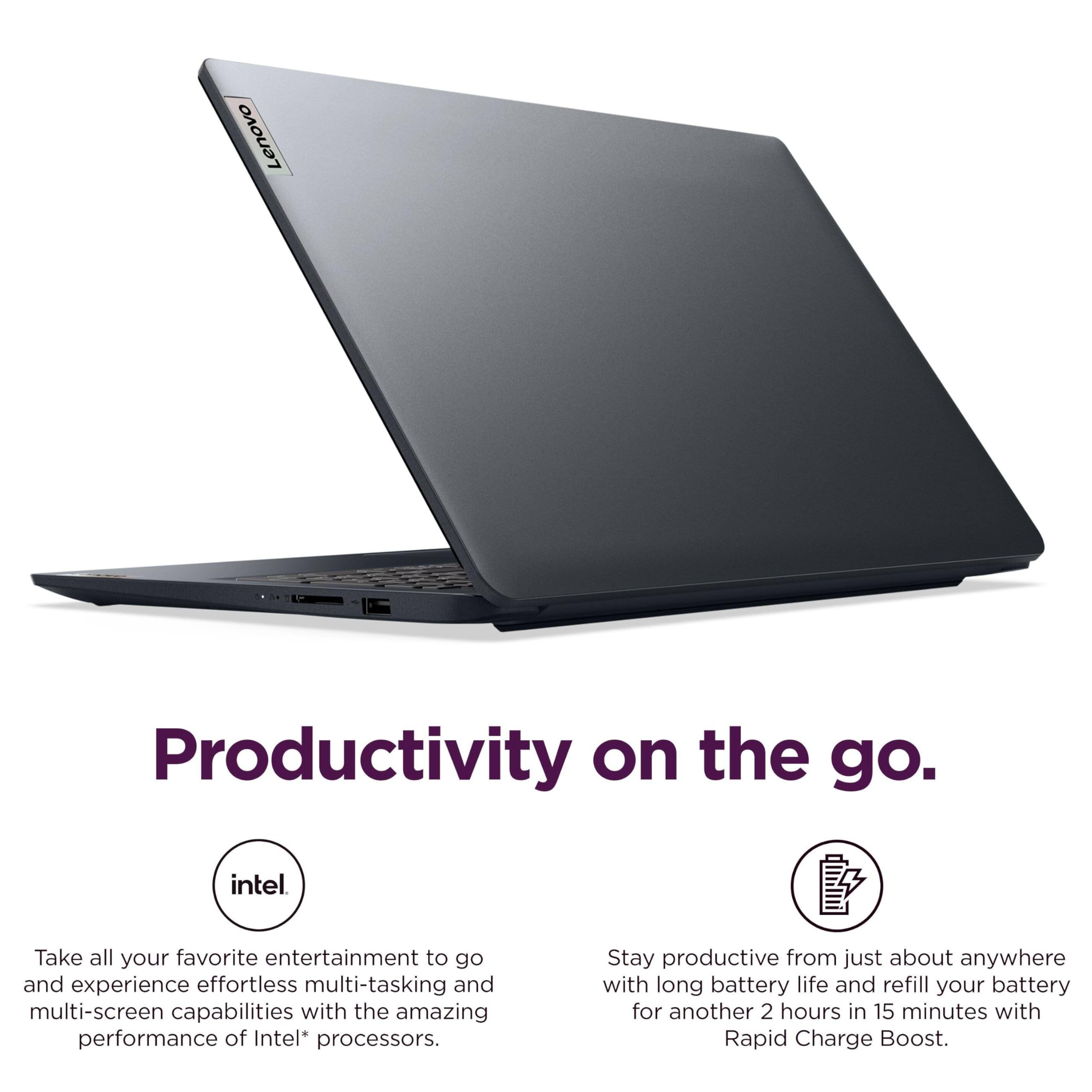Lenovo Computer portatile, 15,6 pollici FHD Touchscreen, Intel i5-1334U, 8GB RAM, 256GB SSD | WiFi 6, Windows 11 Home, batteria a lunga durata, con hub di tipo C, laptop IdeaPad 2026 per aziende e studenti, blu notte