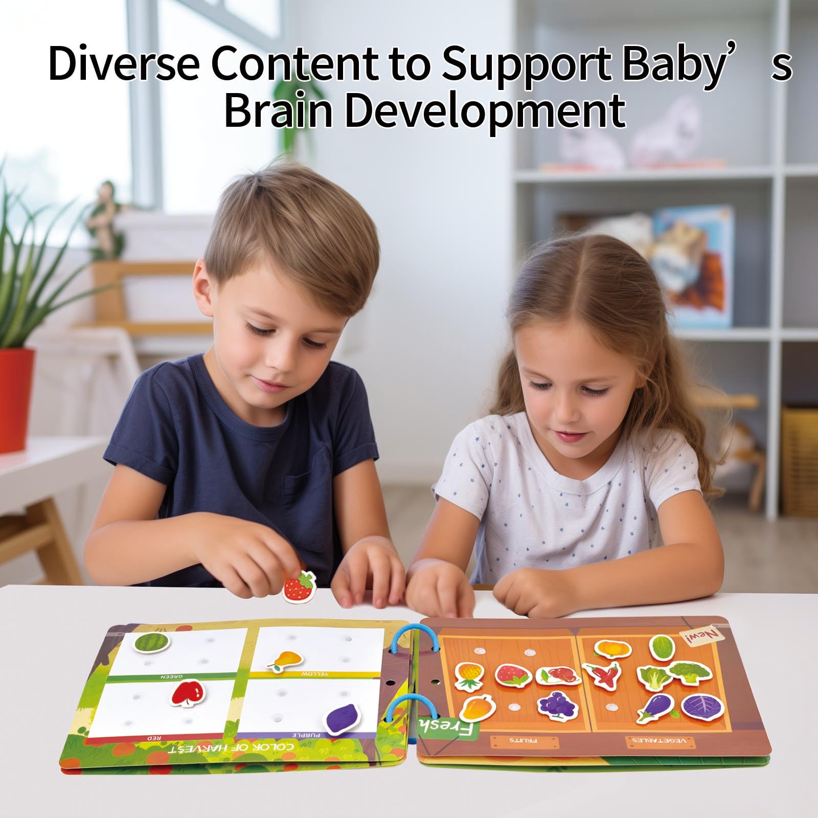 KUKUTrue® Montessori Toy 3 4 5 6 Years, Numeral Busy Book, Educational Toys for 3+ Year Olds, Busy Board, Sensory Book - Image 4