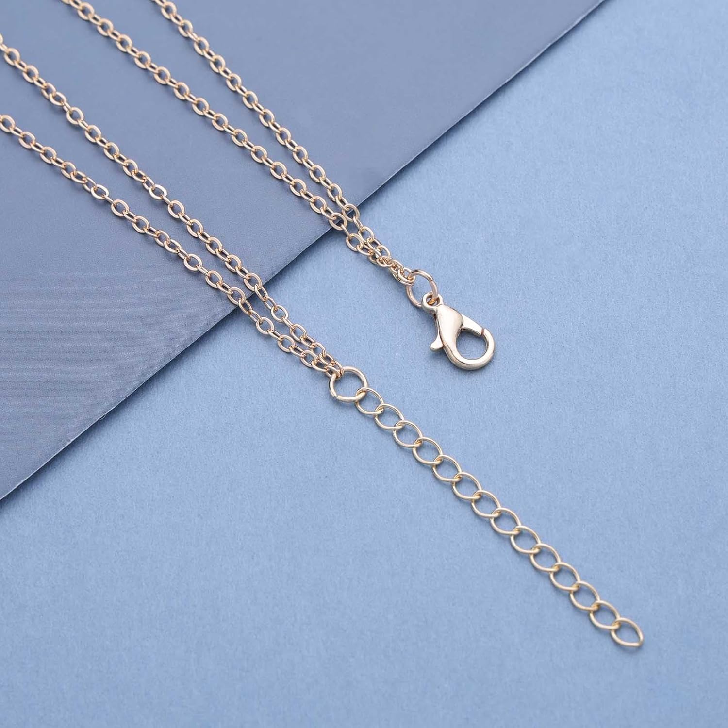 Boho Layered Turquoise Necklace Choker Blue Turquoise Bead Pendant Necklace Teardrop Turquoise Chain Necklace Double Layer Gold Turquoise Stone Necklace Jewelry for Women - Image 6