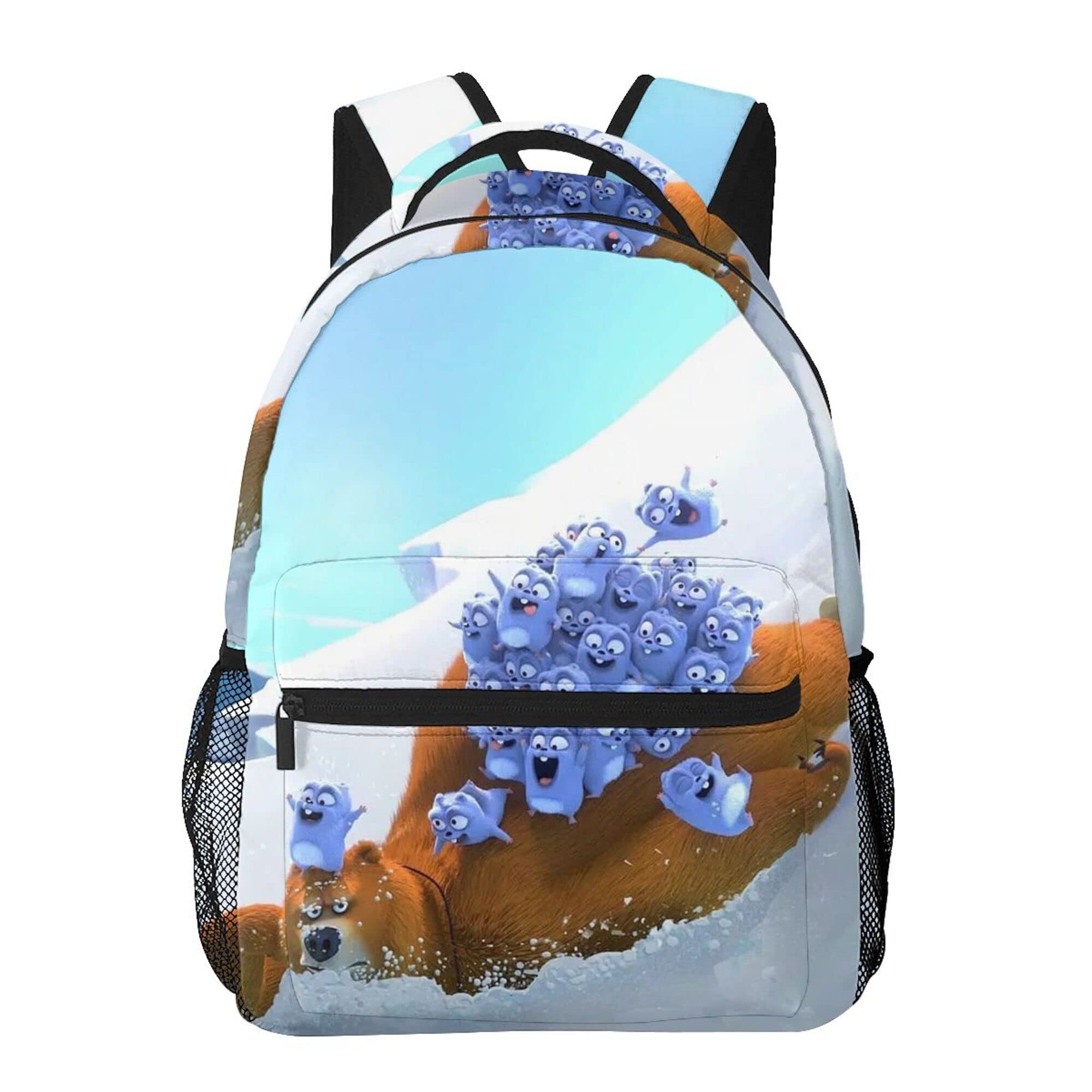 Suehome Grizzy-and the-Lemmings Backpack Travel Bookbag Laptop Rucksack Hiking Daypack Shoulders Bookbag For Boys Girls