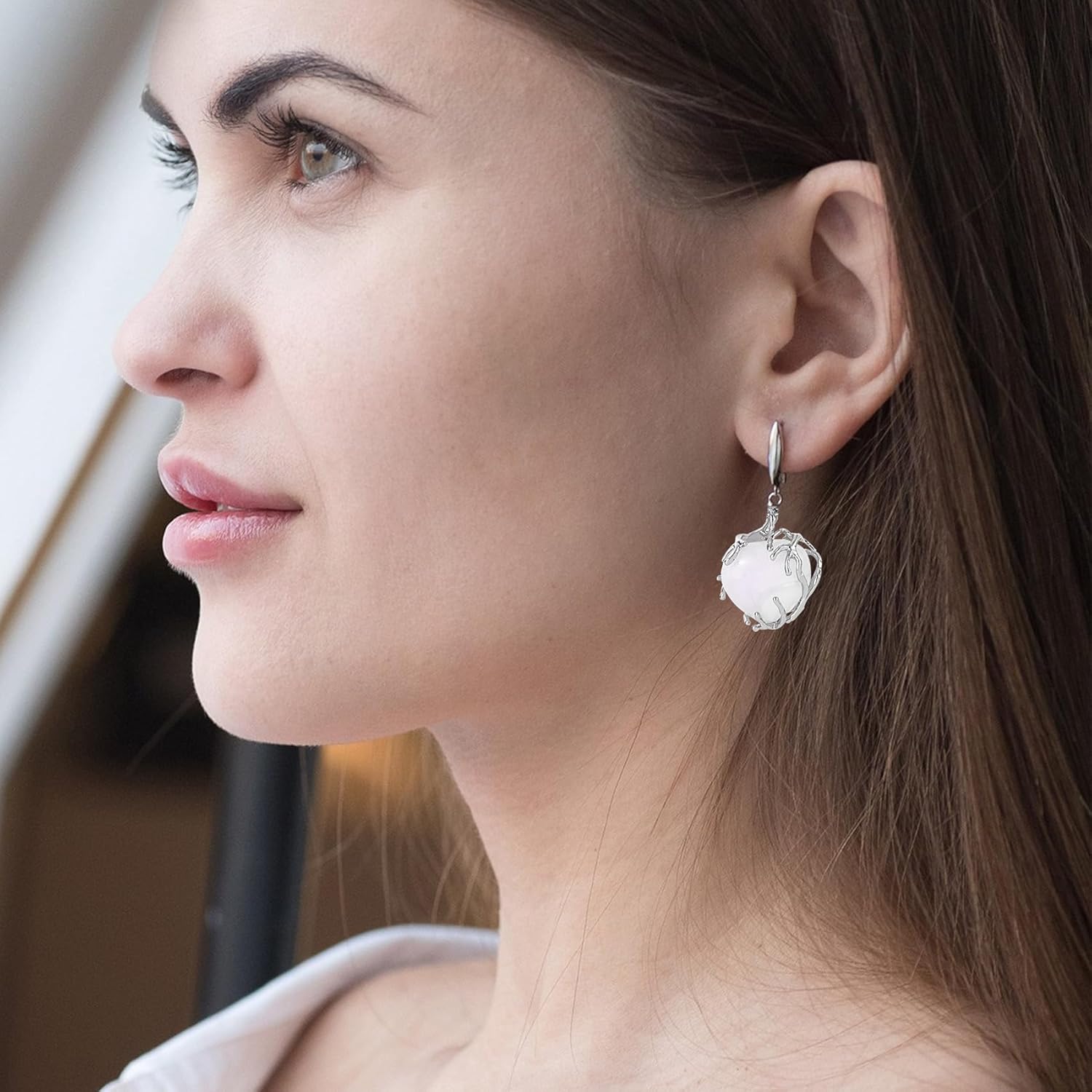 BEIQIYA 4pcs Branch Shape Blanks, Silver Brass Hollow Frame for Jewelry Making, Irregular Pendant Bezels Prong Pendant Setting for Necklaces Earrings Making Supplies - Image 6