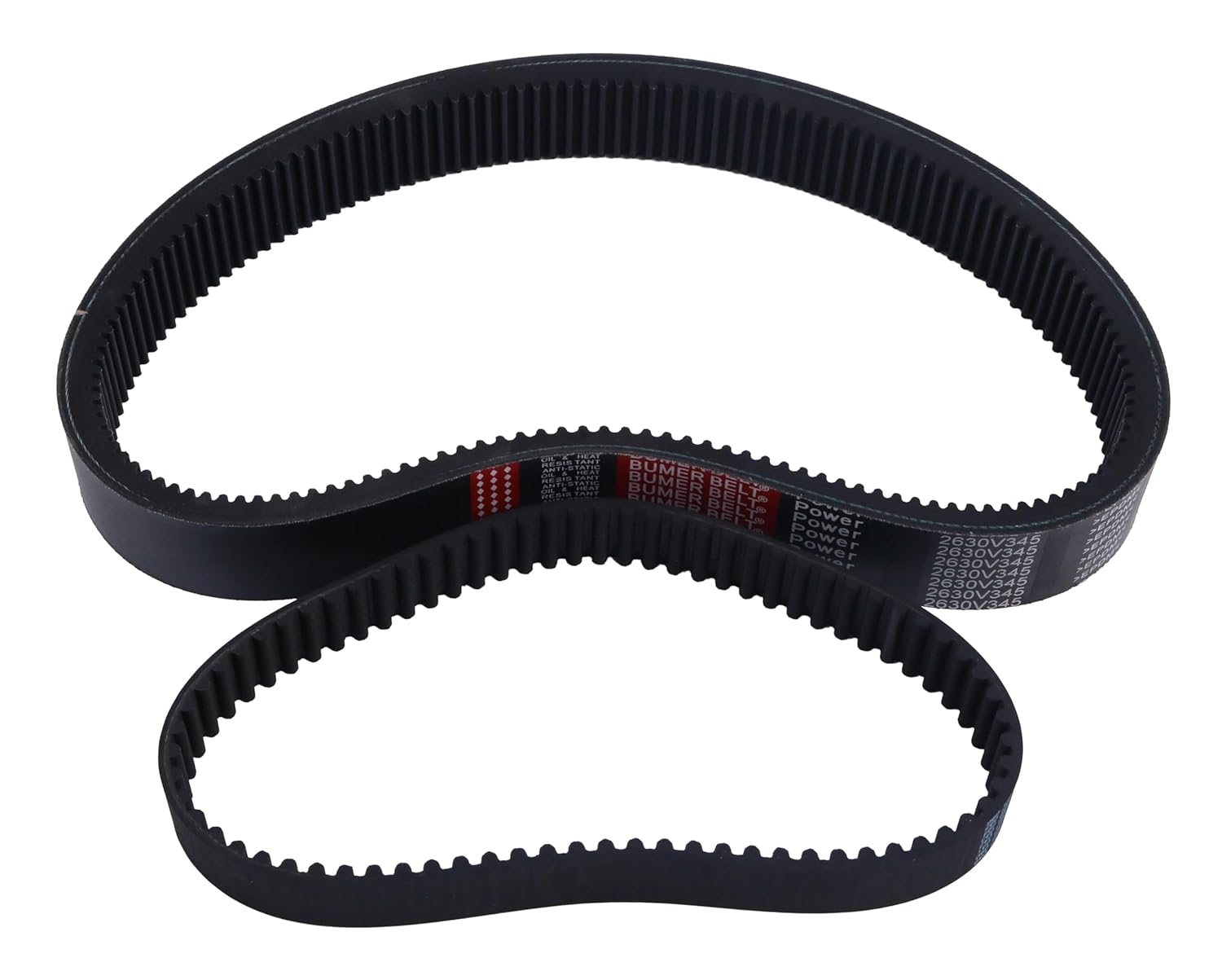 Set of 2 Drive Belt 1182120 Timing Belt 1552106 Compatible with 2 HP Bridgeport Milling Machine
